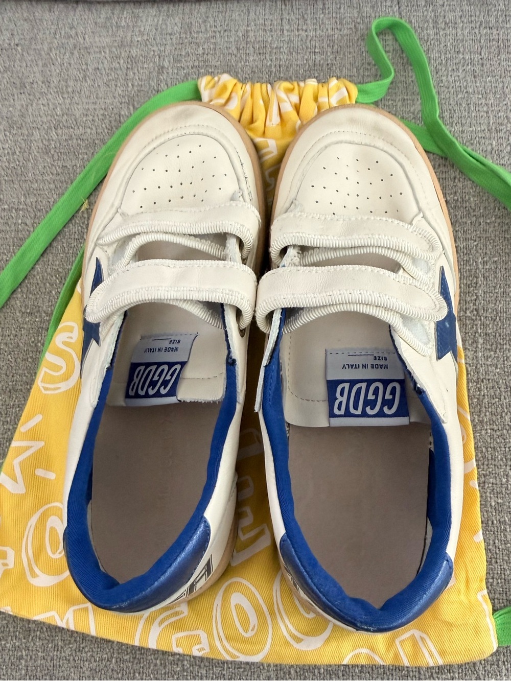 Golden Goose Ballstar Nappa Under Laminated Star Boys Shoes NWOT - Picture 7 of 11